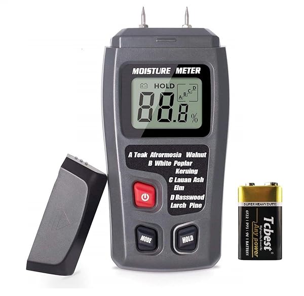 Wood Moisture Meter Handheld Humidity Detector for Firewood Furniture and Floors Accurate Wood Humidity Measuring Device