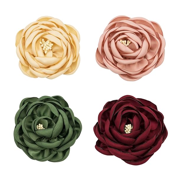 Awgusu Awgusu Pet Collar Charms Flower Accessories for Dog Collars Set of 4