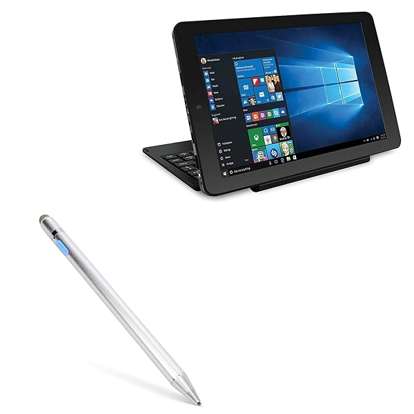 BoxWave BoxWave Stylus Pen for RCA Cambio 2-in-1 AccuPoint Active Stylus with Ultra Fine Tip in Metallic Silver - View 2 of 10