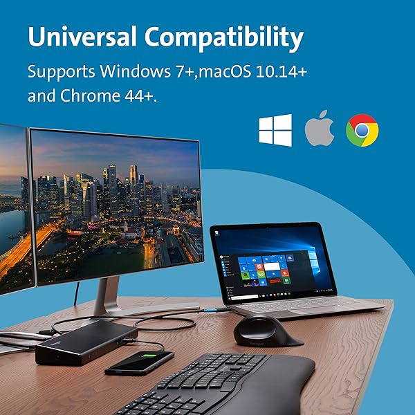 Kensington Buy Kensington SD4750P USB-C Dock: Dual 4K, 85W PD for Windows, MacBook & Chromebooks - View 5 of 7