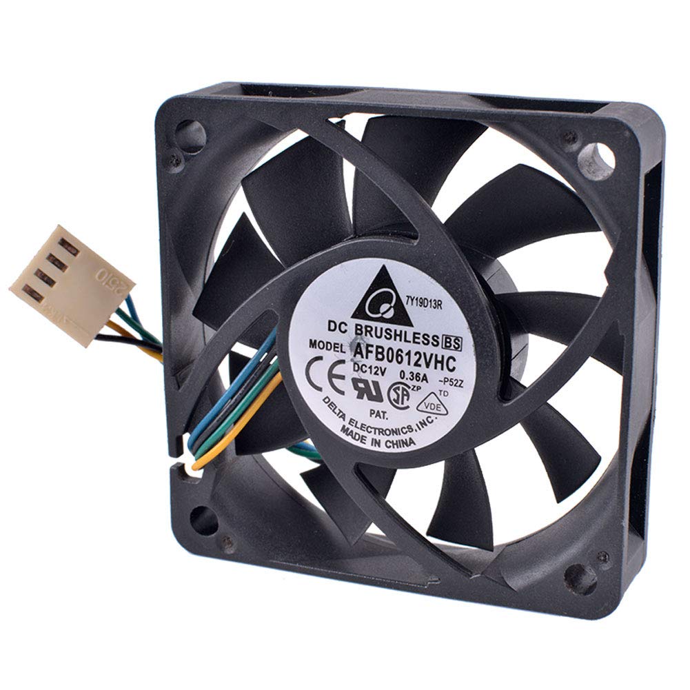 OHMITCL COCO AFB0612VHC 60mm 12V 0.36A 4-Wire PWM Cooling Fan for Desktop High Air Volume Performance - View 3 of 4