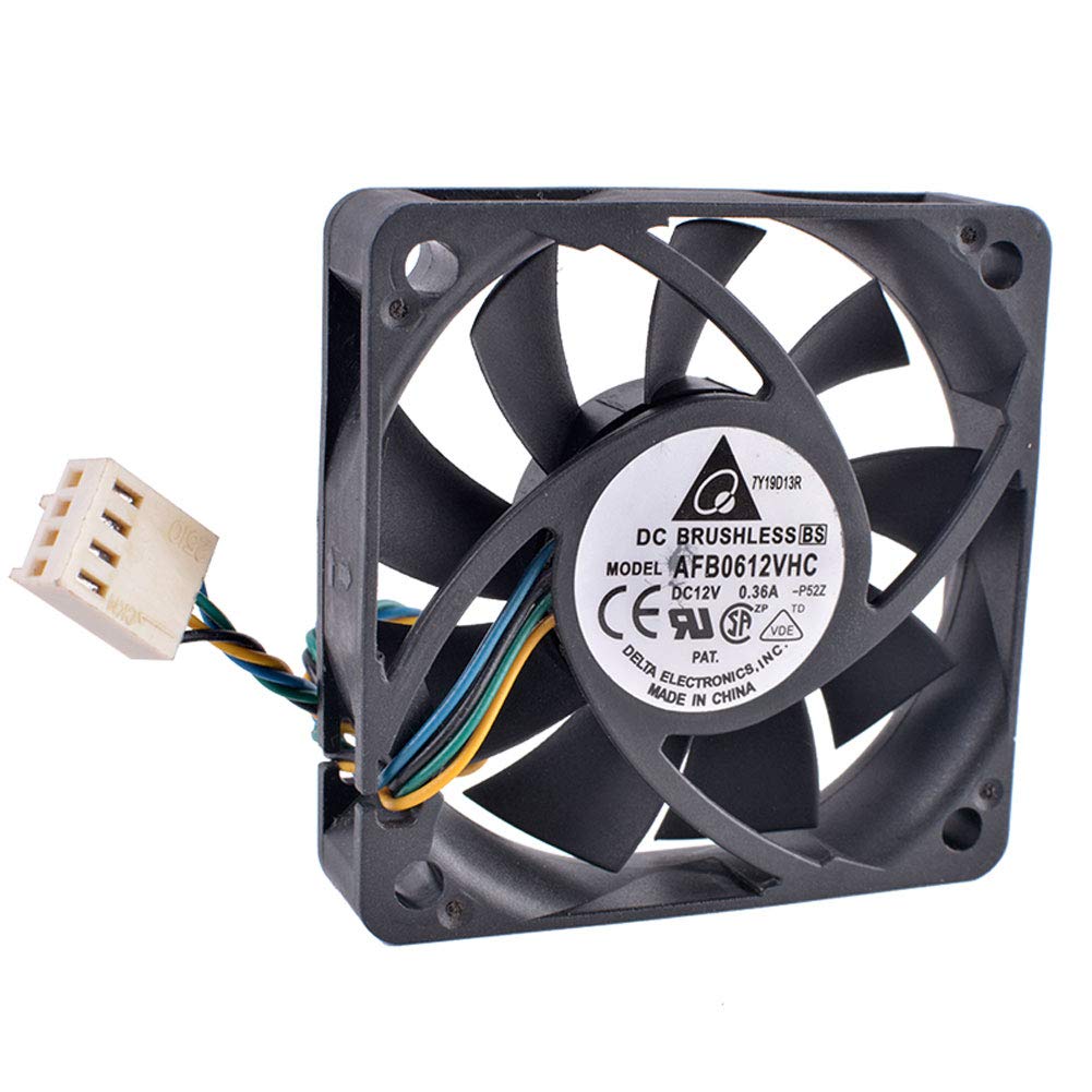 OHMITCL COCO AFB0612VHC 60mm 12V 0.36A 4-Wire PWM Cooling Fan for Desktop High Air Volume Performance - View 4 of 4