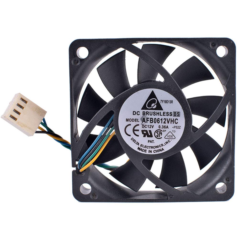 OHMITCL COCO AFB0612VHC 60mm 12V 0.36A 4-Wire PWM Cooling Fan for Desktop High Air Volume Performance