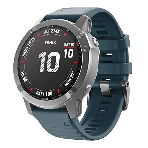 NotoCity NotoCity 22mm Watchbands Compatible with Fenix 6 5 8 Forerunner 935 945 Approach S60 Quatix 5 Slate Color - View 2 of 8