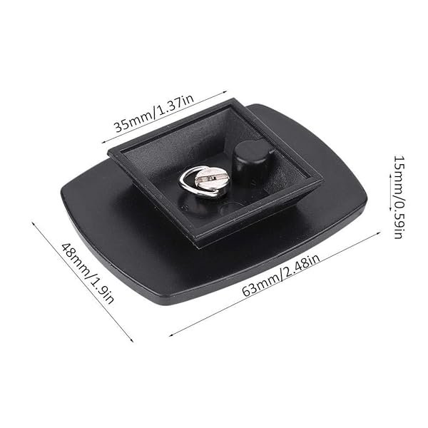 VBESTLIFE V BESTLIFE Quick Release Plate Tripod Mount Board with 1/4 Screw for Yunteng VCT668 ST666 690 Weifeng Compatible Accessories - View 7 of 10