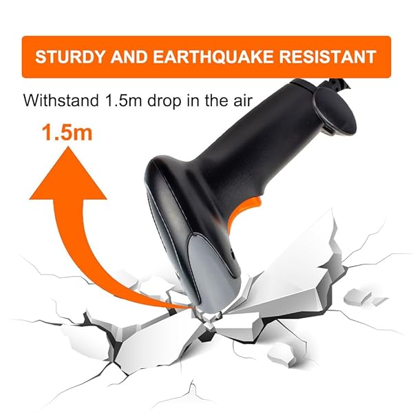 Yanzeo YANZEO Handheld USB Barcode Scanner Wired CCD Reader Fast Accurate Scanning for Store Warehouse Supermarket Plug and Play - View 5 of 7