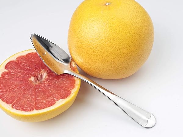 JUCOXO "JUCOXO 4-Piece Grapefruit Spoons Set - 6.1" Stainless Steel Citrus Dessert Spoons for Kitchen Gifts" - View 5 of 7