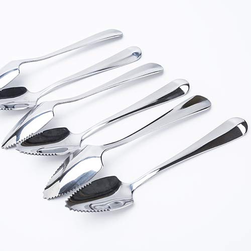 JUCOXO "JUCOXO 4-Piece Grapefruit Spoons Set - 6.1" Stainless Steel Citrus Dessert Spoons for Kitchen Gifts" - View 7 of 7