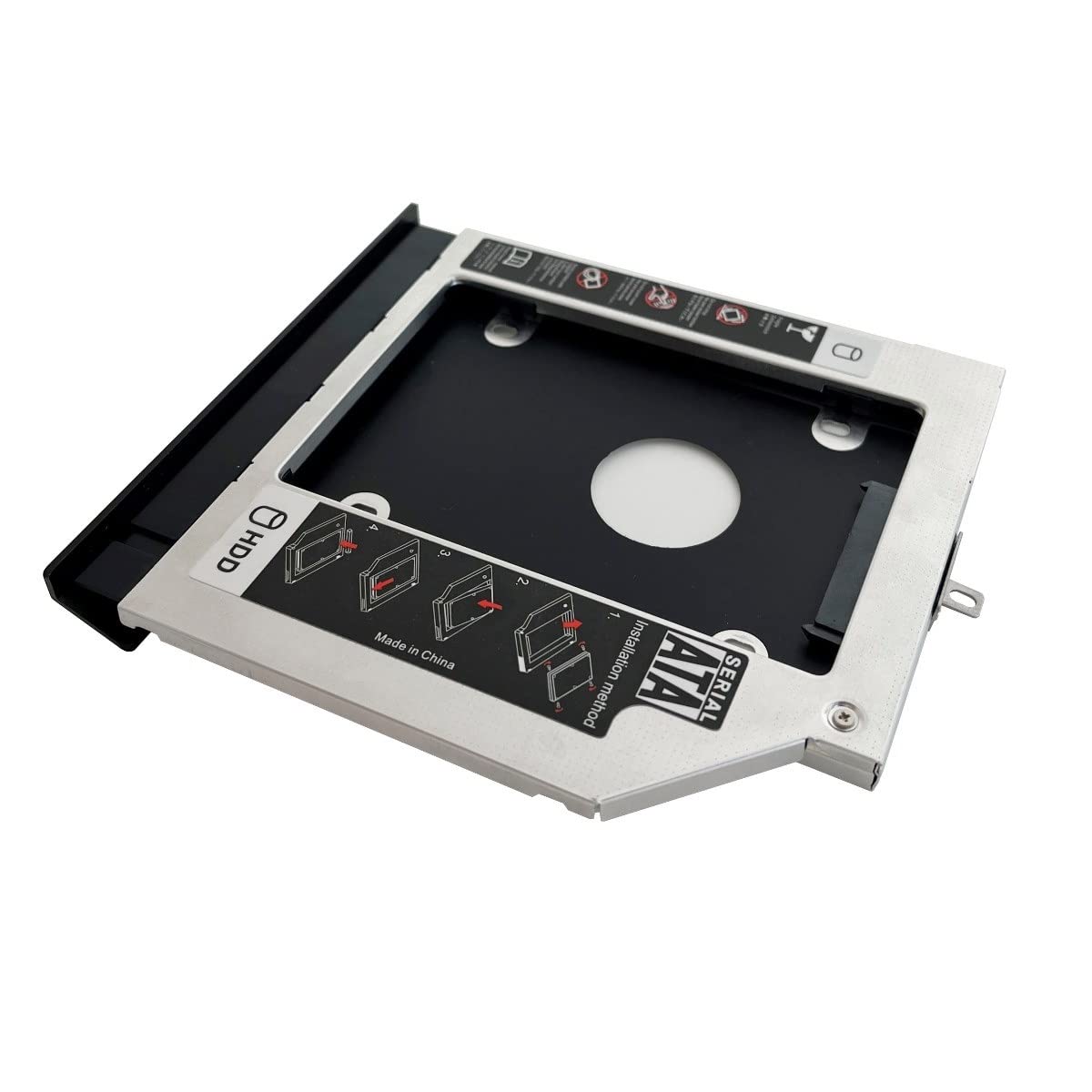 2nd HDD SSD Hard Drive Optical Bay Frame Caddy Tray for Lenovo ThinkPad E540 E531 with Bezel and Mounting Bracket