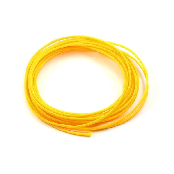 Othmro 5m Yellow PET Expandable Braid Cable Sleeving for Power Cord and Audio Video Cables Protection from Pets Chewing