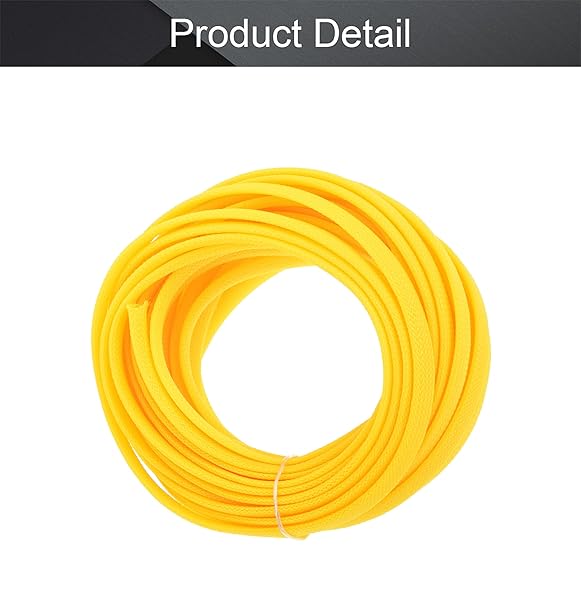 Othmro Othmro 10m Yellow Expandable Cable Sleeving Flexible Wire Mesh for Organizing and Protecting Wires from Pets Chewing - View 4 of 7