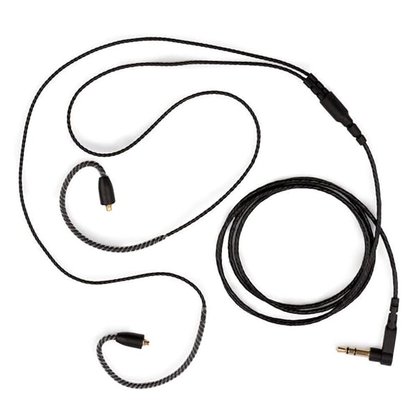 ezonpinzv Headphone Extension Cable MMCX Audio Cord 3.5mm Plug Compatible with Shure SE215 SE315 SE846 Black for Enhanced Sound Quality - View 2 of 4