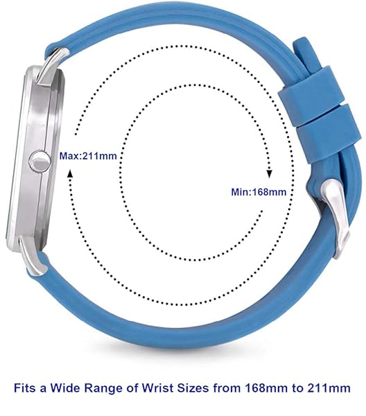 T TICCI TICCI Unisex Medical Quartz Watch Easy Read Dial Waterproof Silicone Band for Students Doctors Nurses Blue Black - View 3 of 5