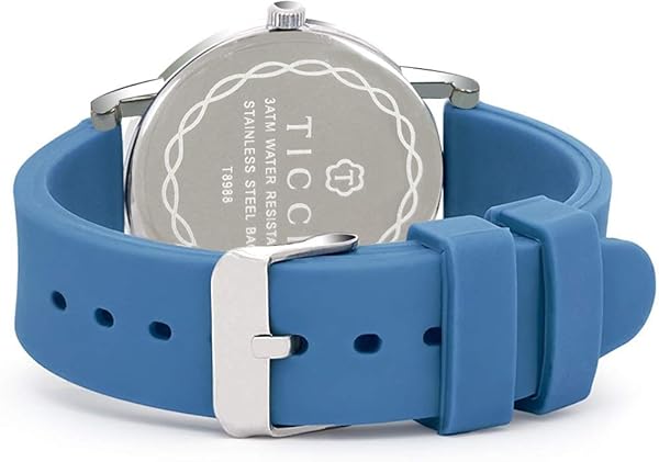 T TICCI TICCI Unisex Medical Quartz Watch Easy Read Dial Waterproof Silicone Band for Students Doctors Nurses Blue Black - View 4 of 5