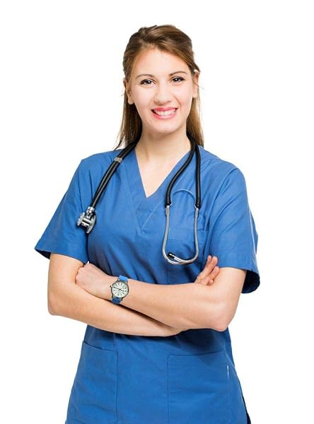 T TICCI TICCI Unisex Medical Quartz Watch Easy Read Dial Waterproof Silicone Band for Students Doctors Nurses Blue Black - View 5 of 5