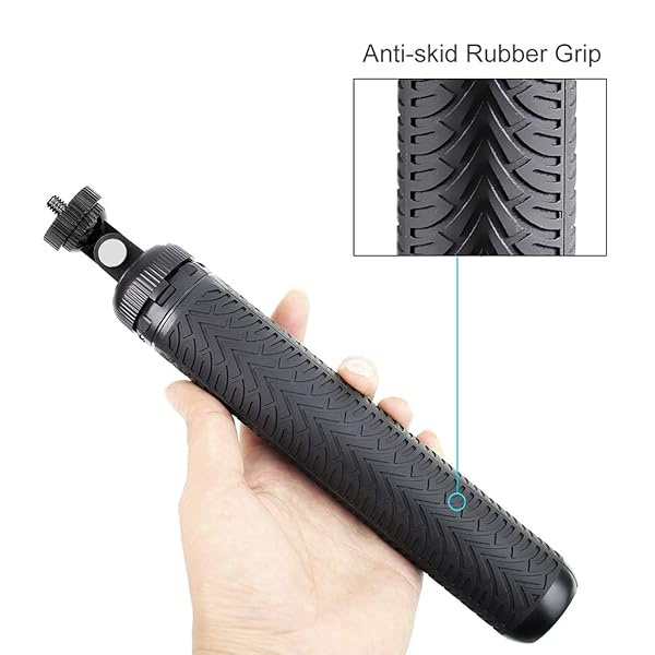 QiuNiu Extendable Selfie Stick & Tripod for GoPro Hero 12-3, ACASO, SJCAM - Perfect for Action Cameras & Smartphones - View 7 of 10