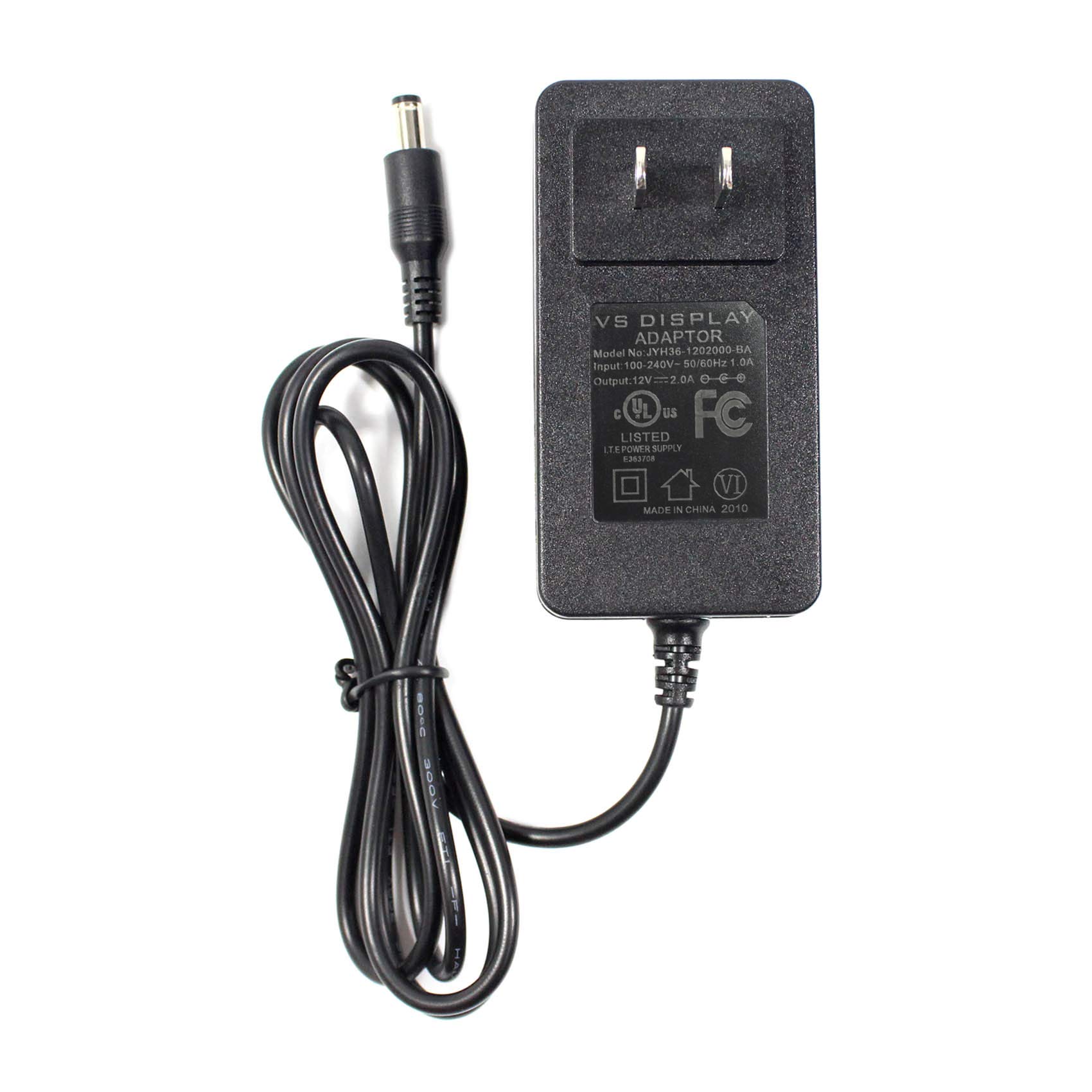 VSDISPLAY VSDISPLAY Power Adapter 12V DC 2A - AC 100-240V Input, US Plug, Fits SC24W-1202000U & Controller Board