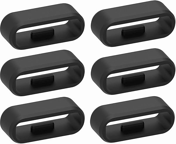 Chofit 18MM Band Keeper for Garmin Vivosmart HR Vivosport Gear Fit2 Pro Approach X40 X10 Replacement Fasteners 6 Pack Holder