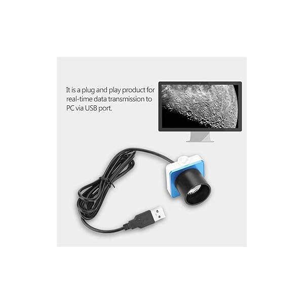 VBESTLIFE "10X Digital Zoom Astronomy Telescope Eyepiece with USB Port - Perfect Accessory for 1.25" Focusers" - View 3 of 8