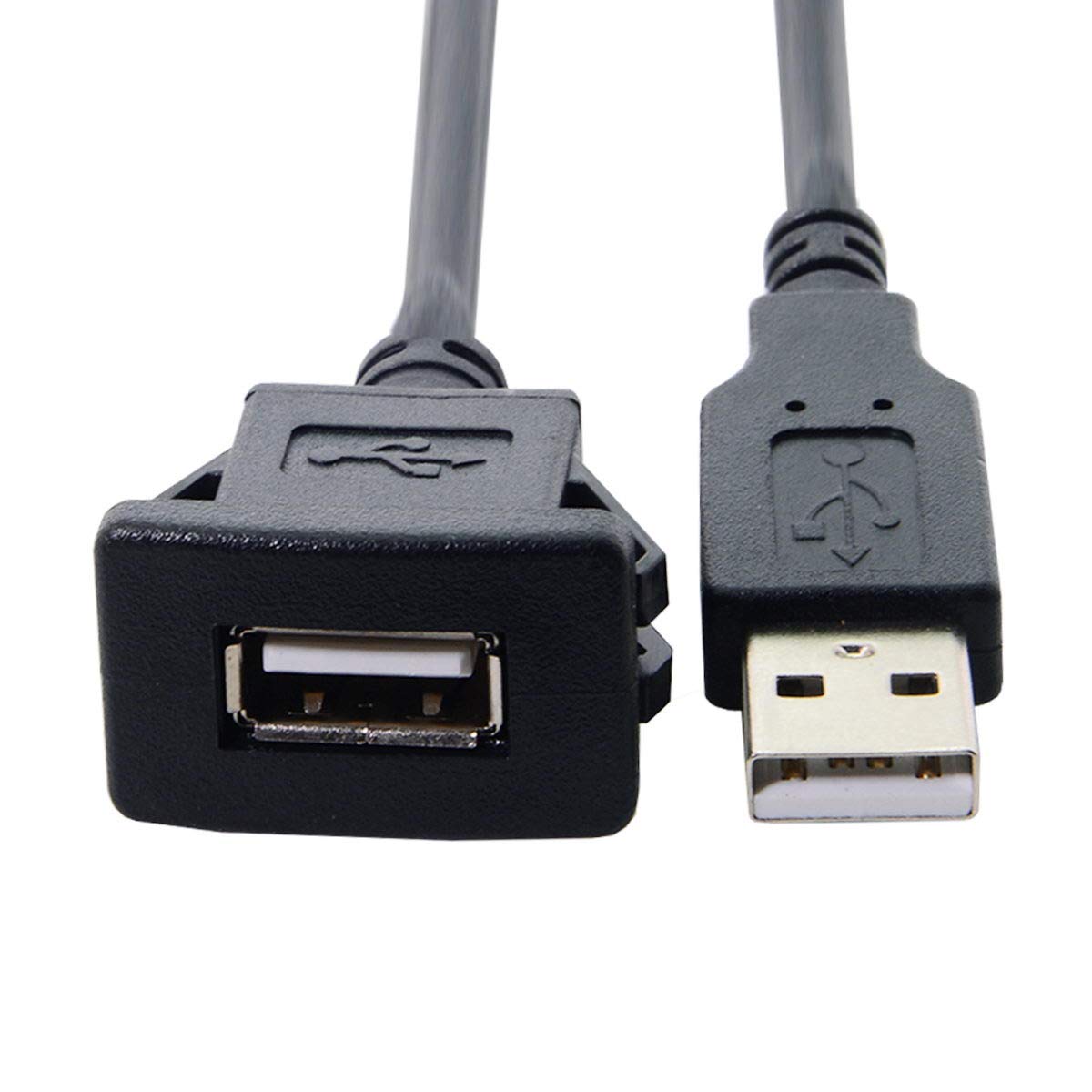 cablecc 1m Waterproof USB 2.0 Extension Cable for Car Dashboard - Cablecc Latch Mount AUX Solution - View 4 of 7