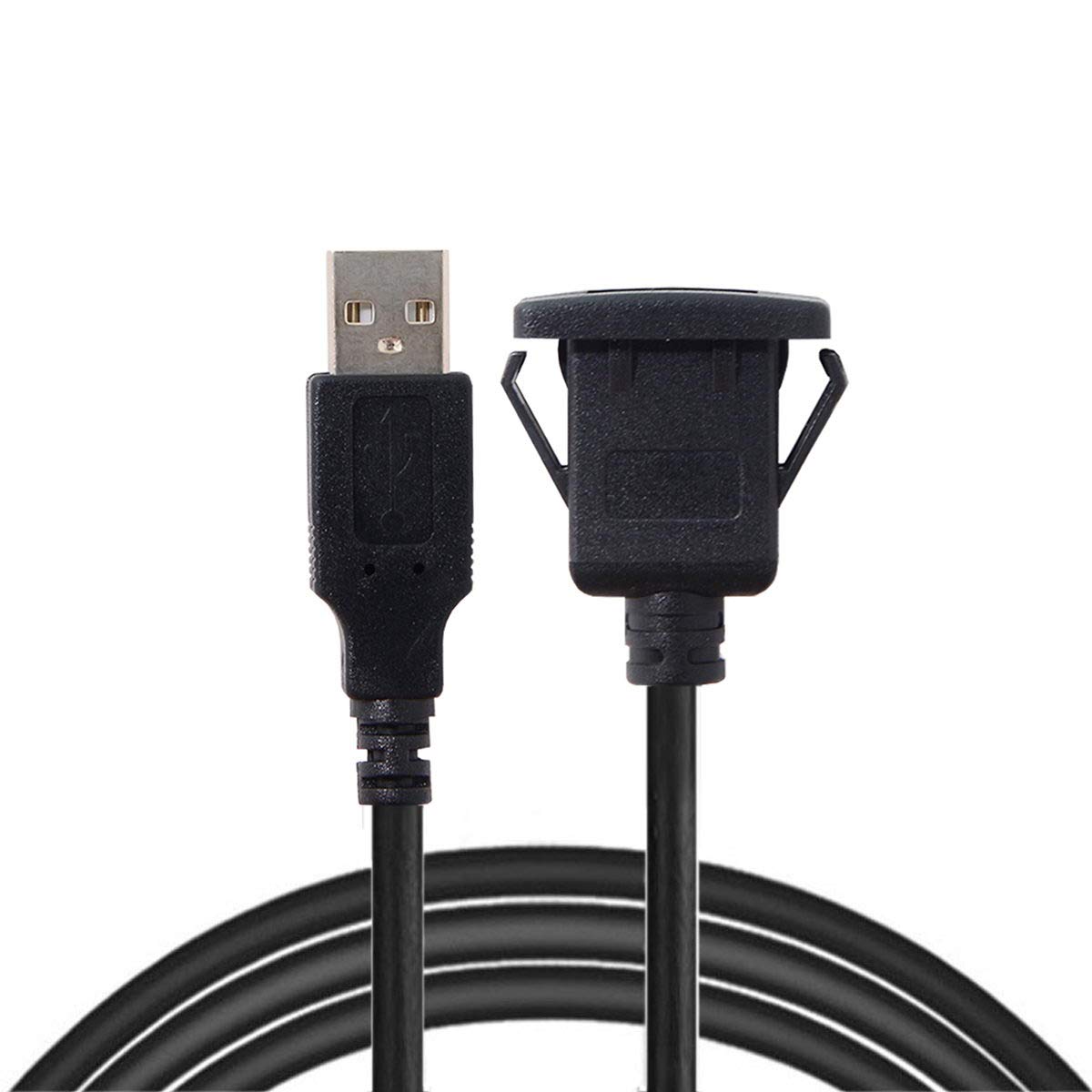 cablecc 1m Waterproof USB 2.0 Extension Cable for Car Dashboard - Cablecc Latch Mount AUX Solution - View 5 of 7
