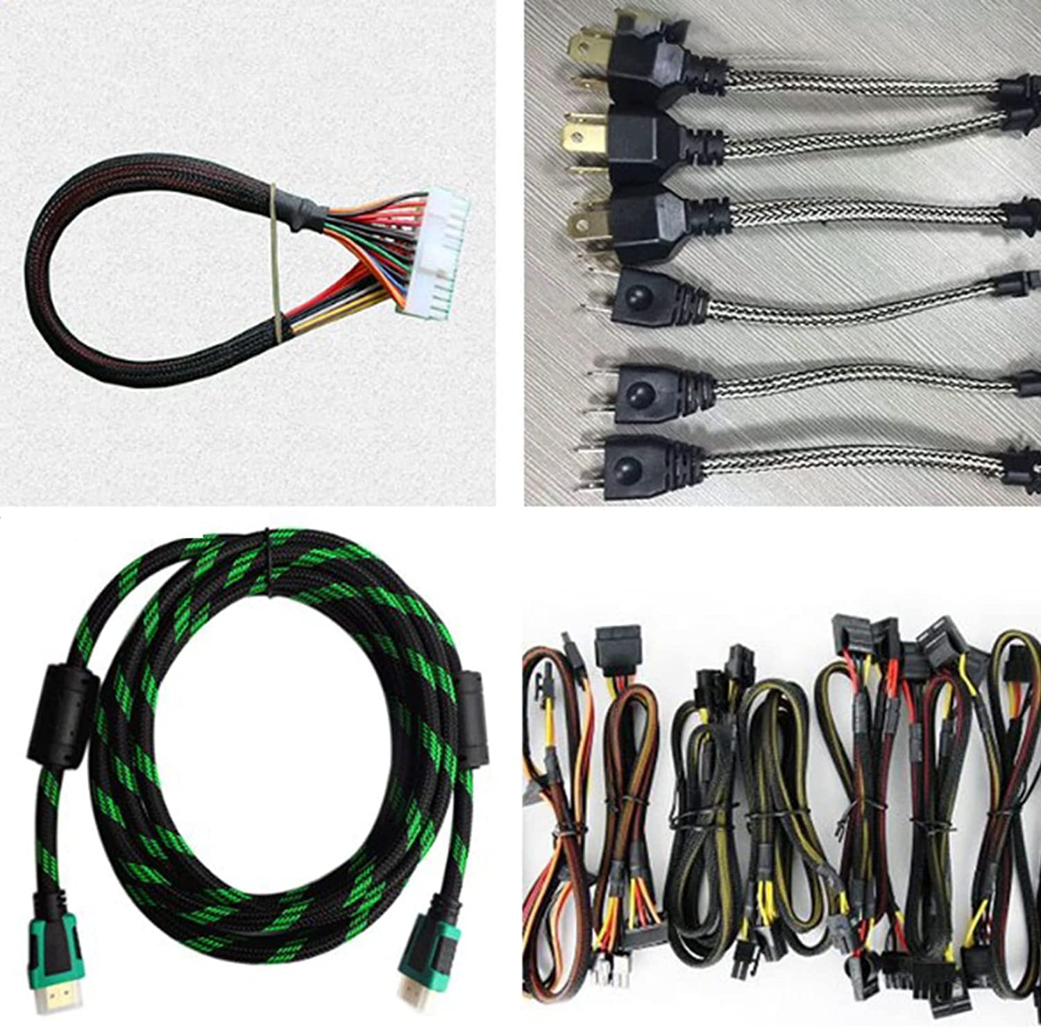 Othmro Othmro 1m PET Expandable Cord Protector Wire 0.98inch Width Flexible Mesh Sleeve for USB Power Audio Video Cables Blue - View 8 of 8