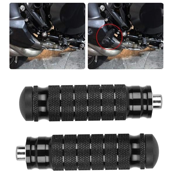KIMISS Buy KIMISS 8mm CNC Aluminum Motorcycle Foot Pegs - Non-Slip Rear Footrests for Ultimate Comfort - View 5 of 10