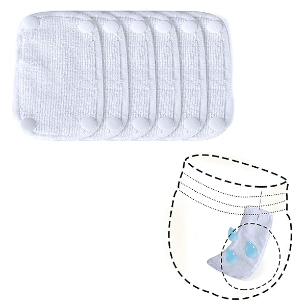 Teamoy Teamoy Reusable Female Dog Diaper Pads Pack of 6 for Easy Clean and Comfort