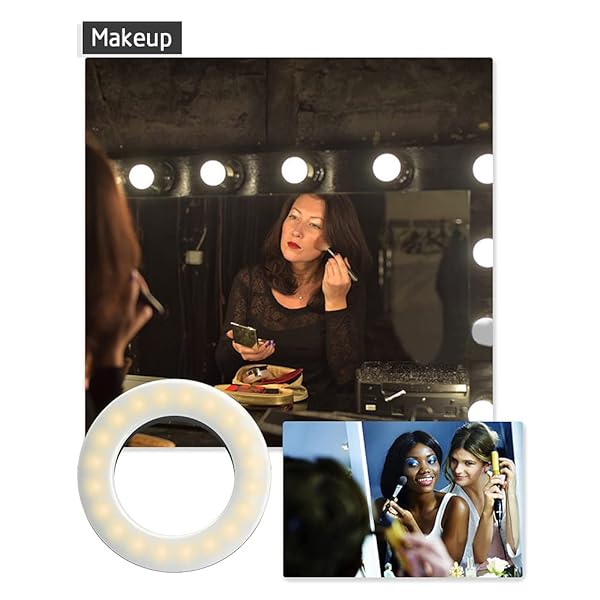 XINBAOHONG XINBAOHONG Rechargeable Clip-on Selfie Ring Light with 40 LED for Smartphone Photography and Video - View 5 of 7