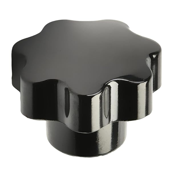 Othmro Othmro 2Pcs Star Lock Nut Knobs M8x40mm Replacement Hand Screw Tightening Knobs for Saws and Drills Black Quick Removal Parts - View 5 of 7