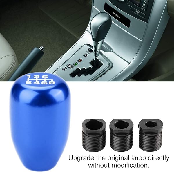 Dweekiy Upgrade Your Ride: Dweekiy 6-Speed Gear Shift Knob - Universal Manual Shifter in Blue - View 4 of 10