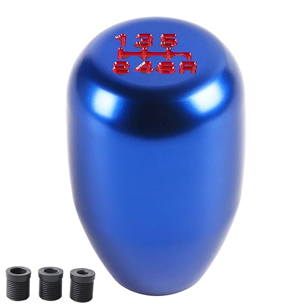 Dweekiy Upgrade Your Ride: Dweekiy 6-Speed Gear Shift Knob - Universal Manual Shifter in Blue - View 2 of 10