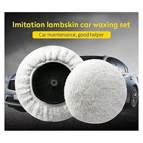 ZYTC ZYTC Car Polishing Waxing Sleeve Woolen Polisher Pad Bonnet Microfiber Soft Pack of 5 for 9 to 10 Inch Vehicles - View 2 of 9