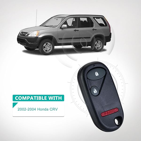 Auto Key Max Car Key Fob for 2002 2003 2004 Honda CR-V Keyless Entry Remote by AUTO KEY MAX Single Unit - View 4 of 4