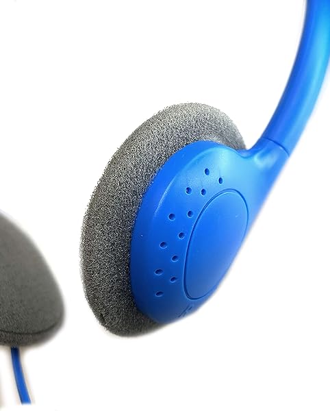 SmithOutlet SmithOutlet 50 Pack Bulk Classroom Headphones in Blue for Students and Teachers - View 4 of 7