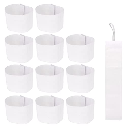 Wrzbest Versatile Wrzbest White Armbands for Soccer, Rugby & Mourning - Perfect for Teams, DIY, Schools & Restaurants