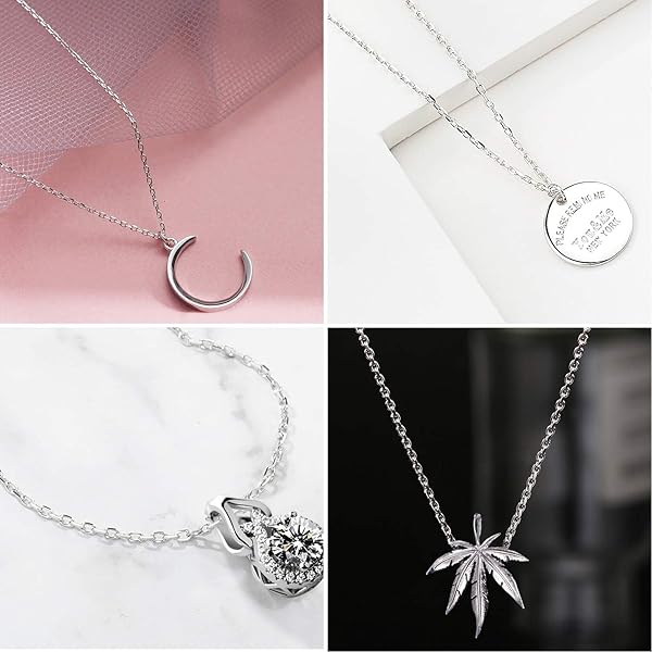 SANNIX Buy SANNIX 50 Pack Silver Plated Necklace Chains - 18 Inch DIY Jewelry Making Supplies - View 6 of 8