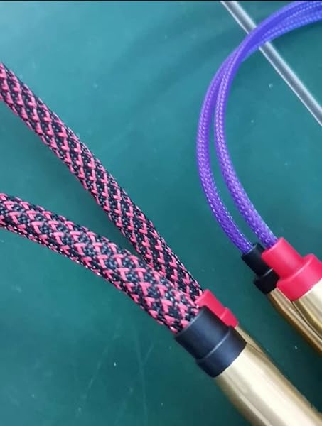 Othmro Othmro 32.8ft PET Flexible Braided Cable Sleeves 0.23in Width Wire Loom Organizers for TV Audio PC Computer Cords Purple - View 8 of 8