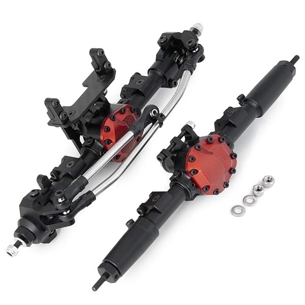 Benedict Harry Benedict Harry Alloy Front and Rear Axle Upgrade Steel Gear for 1:10 Axial SCX10 II 90046 90047 SCX10 90027 90028 RC Jeep Rock Crawler