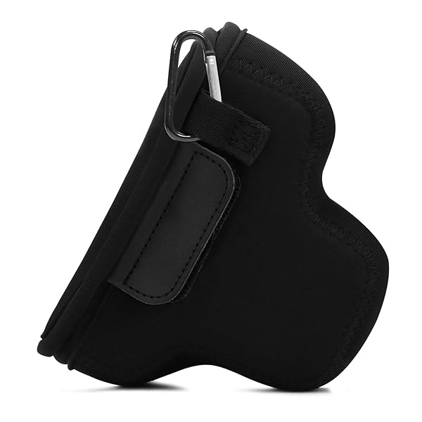 MegaGear Ultra Light Neoprene Camera Case for Canon EOS M6 Mark II - MegaGear MG1753 (15-45mm) - Black - View 5 of 9