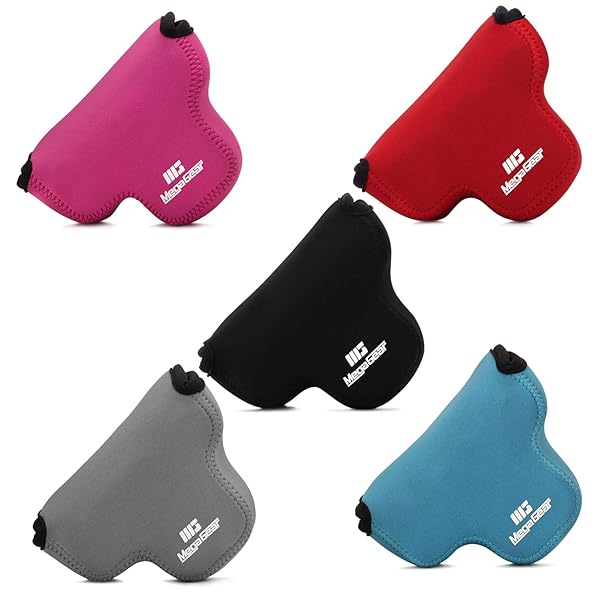 MegaGear Ultra Light Neoprene Camera Case for Canon EOS M6 Mark II - MegaGear MG1753 (15-45mm) - Black - View 9 of 9