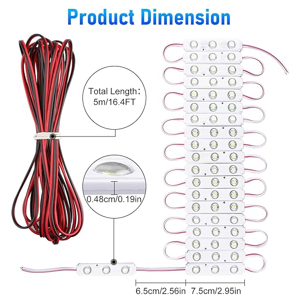 Linkstyle Linkstyle 60 LEDs 12V Van Interior Light Kit Super Bright Dome Lamp for RV Truck Auto Vehicle Boats Lorries Bus Camper Christmas Lights - View 5 of 8