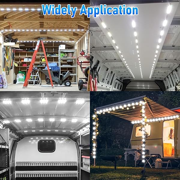 Linkstyle Linkstyle 60 LEDs 12V Van Interior Light Kit Super Bright Dome Lamp for RV Truck Auto Vehicle Boats Lorries Bus Camper Christmas Lights - View 6 of 8