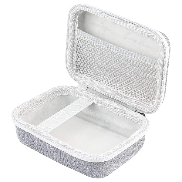 co2CREA co2CREA Hard Travel Case for Fujifilm Instax Mini Link 3/2/1 - Ash White & Inside White - Durable Protection - View 5 of 8