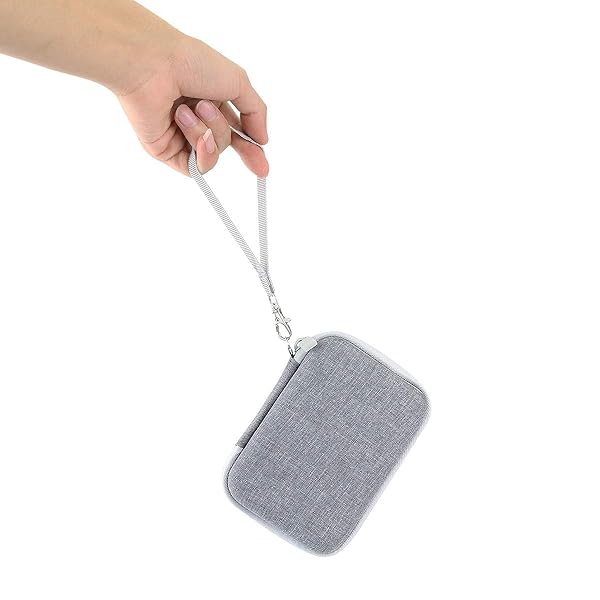 co2CREA co2CREA Hard Travel Case for Fujifilm Instax Mini Link 3/2/1 - Ash White & Inside White - Durable Protection - View 8 of 8