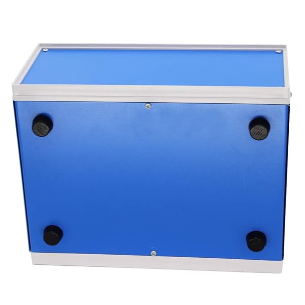 Fielect Fielect Dustproof Electronic Junction Box Enclosure 9.84 x 7.48 x 4.33 Inch Metal Blue for Electronic Projects - View 4 of 8