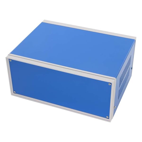 Fielect Fielect Dustproof Electronic Junction Box Enclosure 9.84 x 7.48 x 4.33 Inch Metal Blue for Electronic Projects - View 5 of 8