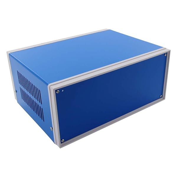 Fielect Fielect Dustproof Electronic Junction Box Enclosure 9.84 x 7.48 x 4.33 Inch Metal Blue for Electronic Projects
