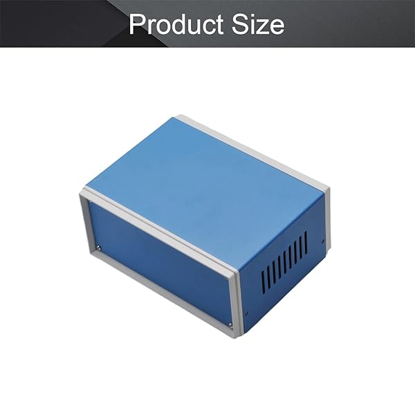 Fielect Fielect Dustproof Electronic Junction Box Enclosure 6.69 x 5.12 x 3.15 Inches Metal Blue for Electronic Projects - View 4 of 8