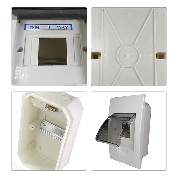 Fielect Fielect Circuit Breaker Protector Cover Connectors Adapters Switch Distribution Box Electronic Junction Box 200x110x90mm - View 4 of 7